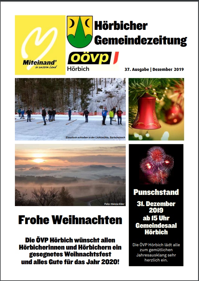 Gemeindezeitung Hörbich Dezember 2019