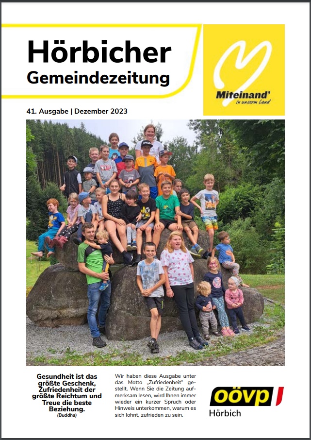 Gemeindezeitung Hörbich Dezember 2023