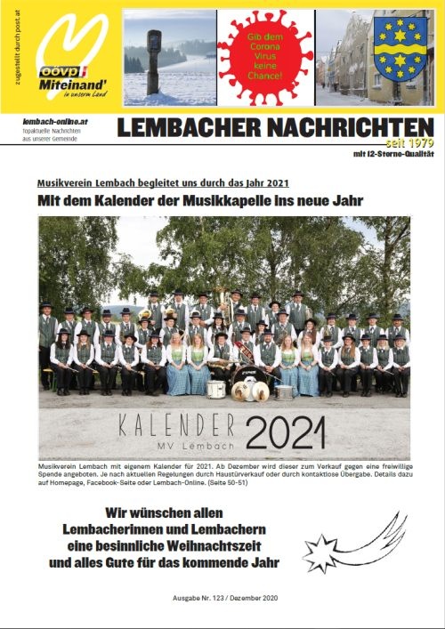 Gemeindezeitung Lembach Dezember 2020