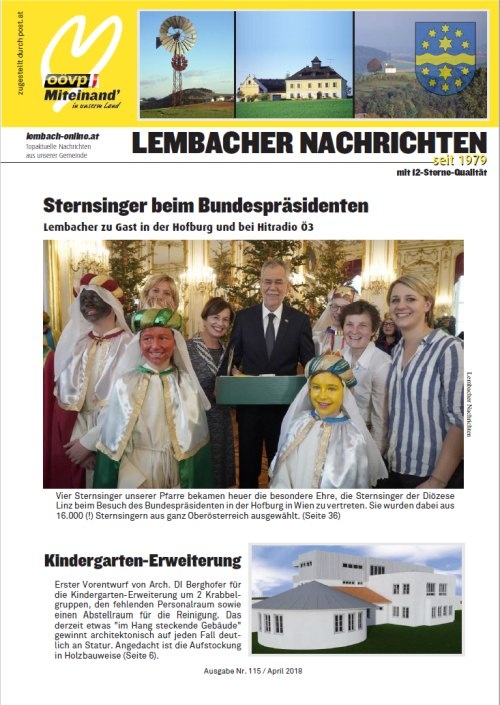 Gemeindezeitung Lembach April 2018