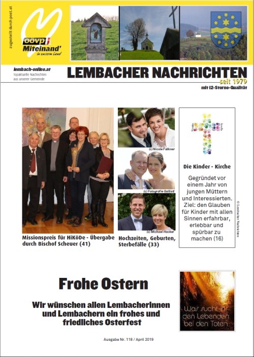 Gemeindezeitung Lembach April 2019