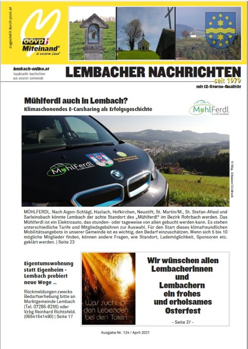 Gemeindezeitung Lembach April 2021