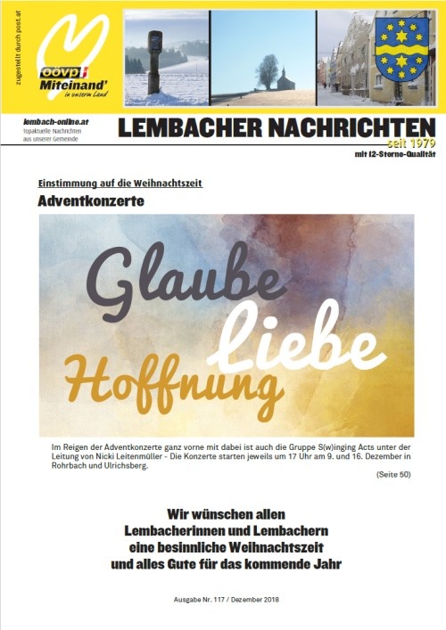 Gemeindezeitung Lembach Dezember 2018