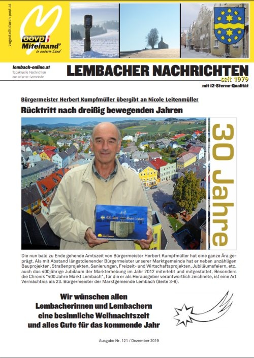 Gemeindezeitung Lembach Dezember 2019