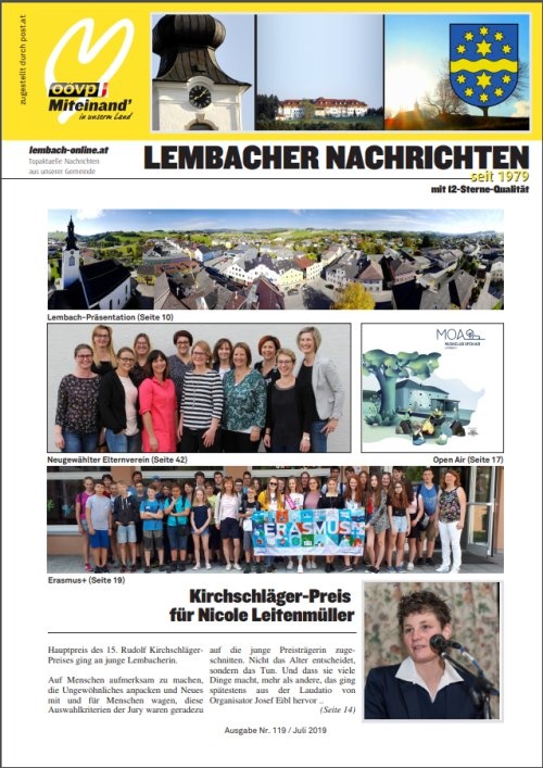 Gemeindezeitung Lembach Juli 2019