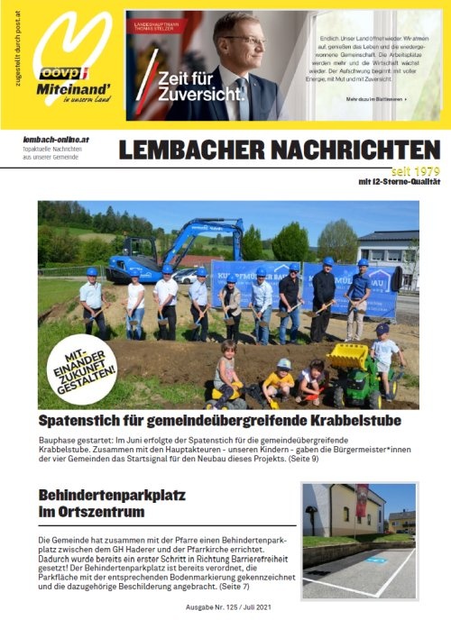 Gemeindezeitung Lembach Juli 2021